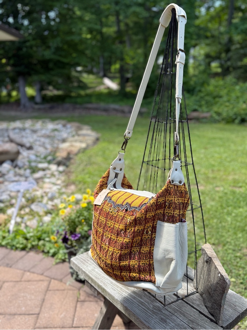 OOAK Nena & Co. Crossbody/hobo with butterfly motif